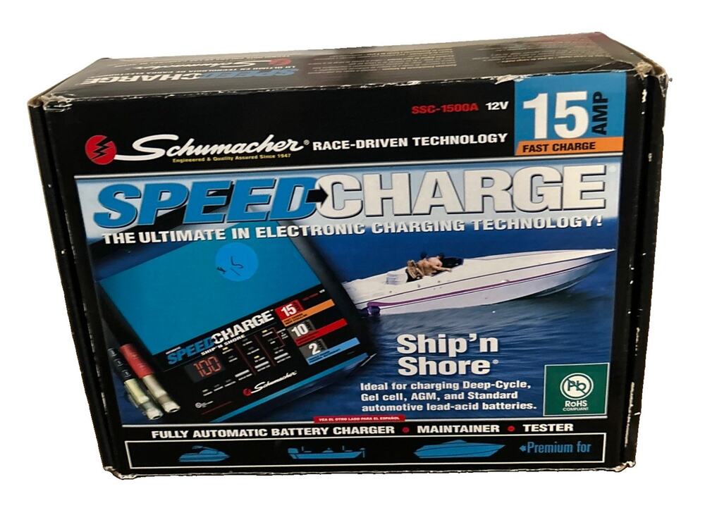 Schumacher SSC-1500A 6V/12V Ship ‘N Shore Auto & Marine Battery Charger Open Box